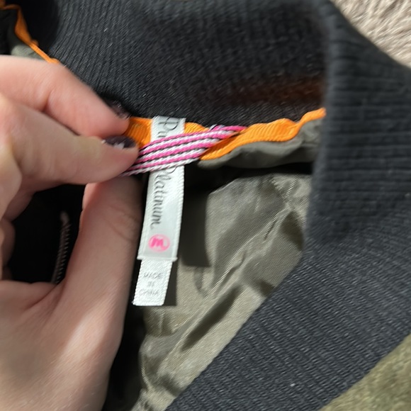 Olive Fall Puffer Sleeve Jacket - Picture 5 of 7